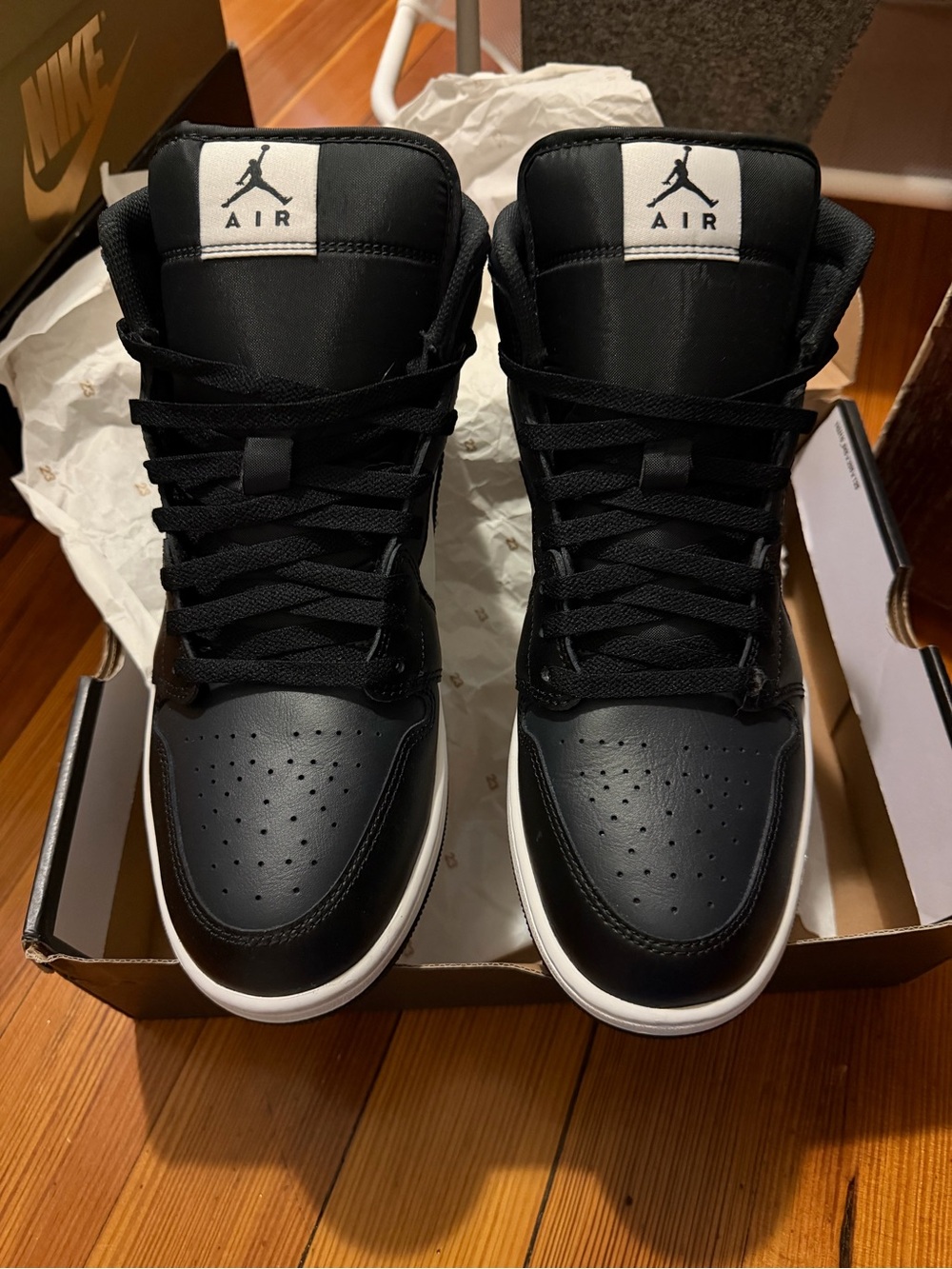 Nike Men’s Air Jordan  Sneakers - Black/White Sz 12